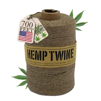 Natural Hemp Twine – High Tensile for Cooking, Jewelry, Crafts and Decoration - Image 1 of 4