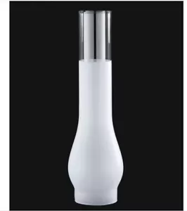 BP Lamp 2 5/8" X 11 5/8" Rayo and Central Draft Frosted Chimney, #57969F - Picture 1 of 1