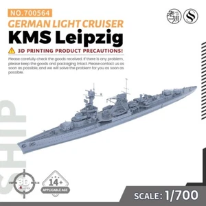 SSMODEL SS700564 1/700 Military Model Kit German KMS Leipzig Light Cruiser - Picture 1 of 4