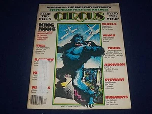 1976 AUGUST 10 CIRCUS MAGAZINE - KING KONG COVER - PHOTOS - J 1011 - Picture 1 of 2