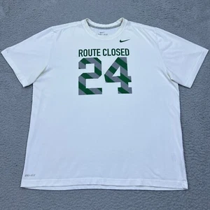 Nike Dri-Fit Kobe Bryant Mamba 24 Shirt Mens XXL Route Closed White Shirt Swoosh - Picture 1 of 14