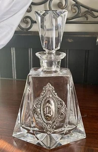 VTG Atlantis Summit Vista Alegra Crystal Whiskey Liquor Decanter Monogrammed “B” - Picture 1 of 8