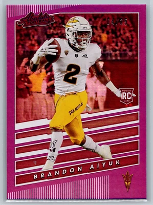 Brandon Aiyuk 2020 Panini Chronicles Draft Picks Absolute Purple Rookie /25 #7 - Image 1 of 2