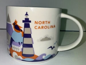 Starbucks North Carolina You Are Here Collection 2013 Coffee Mug Cup YAH 14Oz - Picture 1 of 4