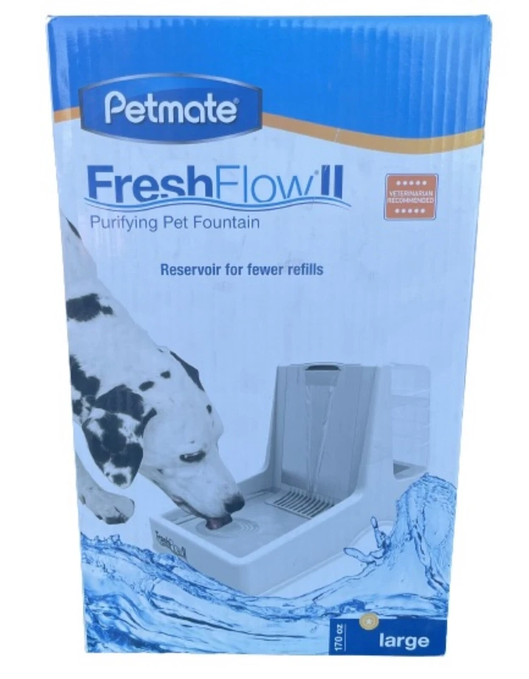 Petmate Fresh Flow II Fountain 170 oz, Purifying Pet Fountain, Vet Recommended - Image 1 of 2