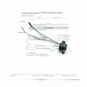 Mercury Mercruiser Alarm Kit 816492A15  Alpha Bravo Z-Antrieb MAG viele andere - Picture 1 of 6