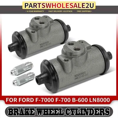 2x Front & Rear Side Drum Brake Wheel Cylinder for Ford F-7000 C600 B-600 LN8000 - Image 1 of 4