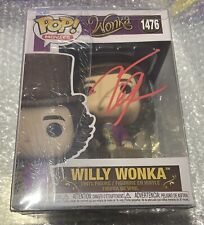 Timothee Chalamet Signed Willy Wonka Funko Pop #1476 W/COA and Hologram