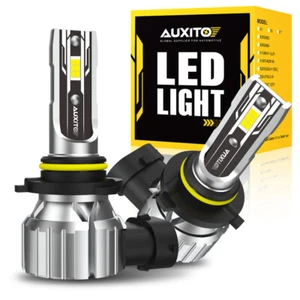 9006 HB4 LED Headlights Kit Combo Bulbs 6500K High Low Beam Super White Bright - Picture 1 of 13