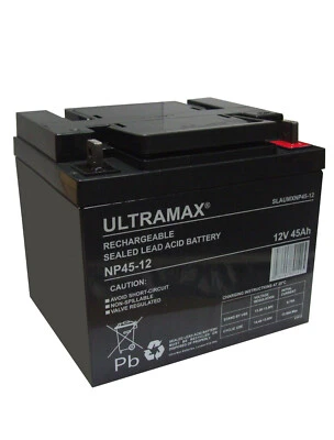 ULTRAMAX NP45-12, 12V 45Ah plomo ácido sellado - AGM - batería VRLA