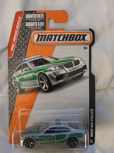 NEW MATCHBOX GREY & GREEN BMW M5 POLICE CAR #53/120!!!!! - Picture 1 of 1
