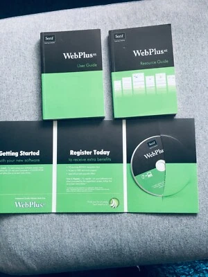 Serif WebPlus x5 Disc + 2 Books: User Guide/ Resource Guide Books + Product Key - Image 1 of 2