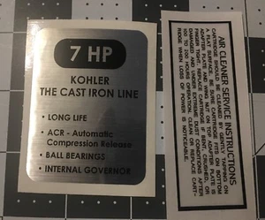 Kohler Engine 7-hp Wheel Horse, Arctic Cat, K161 black and silver set 2 - Bild 1 von 2