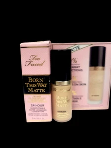 TOO FACED BORN THIS WAY 24HR LONGWEAR MATTE FOUNDATION 0.17 Oz/5ml Travelsize - Picture 1 of 1