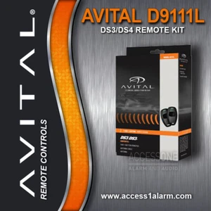 Avital D9111L 1-Wege Fernbedienung Kit mit Antenne für DS3 und DS4 Systeme - Bild 1 von 3
