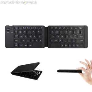 Bluetooth mute aluminum alloy Foldable Portable Keyboard for Windows IOS Tablet - Picture 1 of 13