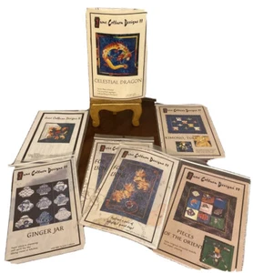 Lot 7 June Colburn Designs II Uncut Quilt Patterns Appliqués Foo Dog, Dragon - Picture 1 of 7