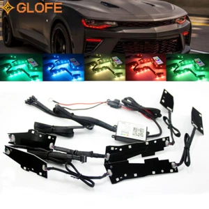 For 2016-2018 Chevy Camaro RGBW LED Halo DRL Board Headlight Bluetooth Control - Picture 1 of 9