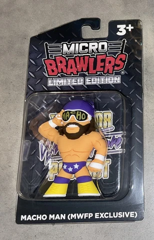 Macho Man Randy Savage Micro Brawlers MWFP Crate exclusive version.  WWE WWF PWT Cover