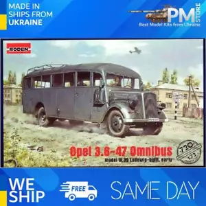 Roden 720 - 1/72 Opel Blitz Omnibus model W39 Ludewig (Essen) scale model kit - Picture 1 of 12
