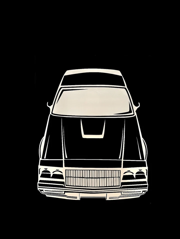 Adesivo Buick Grand National Silhouette - 10" A x 8,5" L - MAIS CORES DISPONÍVEIS - Imagem 1 de 1