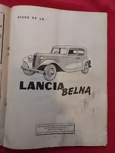 REVUE TECHNIQUE LANCIA BELNA V4 1200 VOLKSWAGEN COCCINELLE 1131 Vw 1949 - Bild 1 von 15