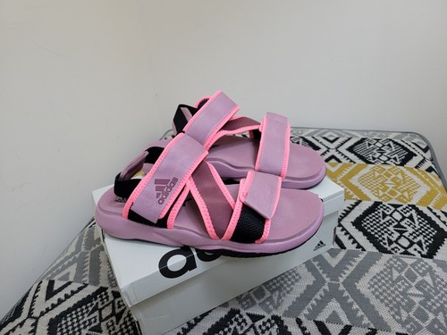 Sandali donna Adidas Terrex Sumra regolabili indossati una volta taglia 7 EU 40 5 malva