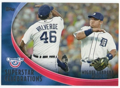 Miguel Cabrera 2012 Topps Opening Day Superstar Celebrations SC15 Detroit Tigers - Image 1 of 2
