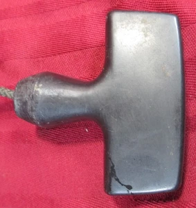 CHRYSLER SEA KING WARDS PULL START HANDLE RECOIL HARD RUBBER FROM 6HP OUTBOARD - Picture 1 of 2