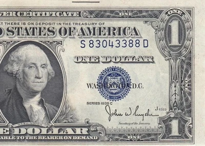 1935-C UNITED STATES SILVER CERTIFICATE $1 "S" (( GEM UNC )) - Image 1 of 4