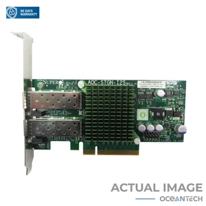Supermicro Intel X520-DA2 Dual Port AOC-STGN-I2S High Profile Adapter Karte - Bild 1 von 7