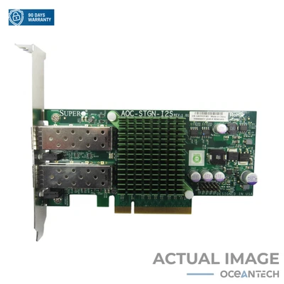 Supermicro Intel X520-DA2 Dual Port AOC-STGN-I2S High Profile Adapter Card - Image 1 of 4