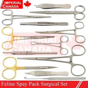 Feline Spay Pack Surgical Instruments Set Veterinary Small Animal Surger DS-2241 - Picture 1 of 13