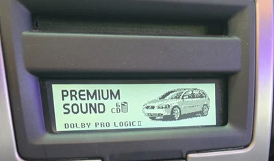 Volvo V50 S40 C30 C70 in dash RADIO DISPLAY SCREEN LCD 8696495 OEM 05-13 TESTED - Image 1 of 4