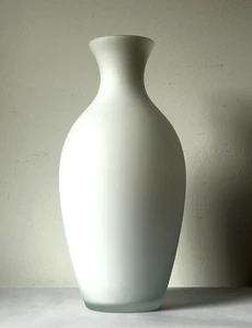 Vintage Vetri Artisti Italien mattweiß Kunstglas Vase 13" Höhe - Bild 1 von 9