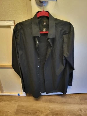 Black Dress Shirt Large/medium Large - Imagem 1 de 4