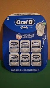 Oral-B Glide Floss 6 Pack Advanced Bacteria Defense - Picture 1 of 2