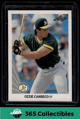 1990 Leaf Ozzie Canseco #516 Baseball Athletics - Image 1 of 2