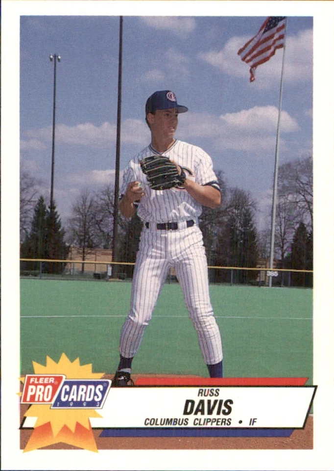 Russ Davis 1993 Fleer ProCards #1115 RC Columbus Clippers *AutographDen* - Image 1 of 2