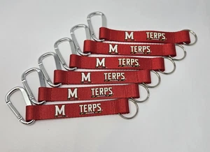 6 Maryland Terps Moschettone Portachiavi ID Gear Clip Univ of Maryland Terrapins - Foto 1 di 6