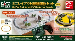 Kato N Scale ~ Mini Oval Unitrack Track Set With Pocket Line Controller ~ 20-800 - Picture 1 of 1