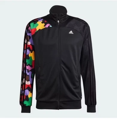adidas Womens Size Large Rich Mnisi Pride Tiro Training Track Jacket Full Zip - Image 1 of 4