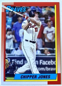 2025 Topps #T90-16 Chipper Jones 1990 Topps Baseball 35th Anniversary - Picture 1 of 2