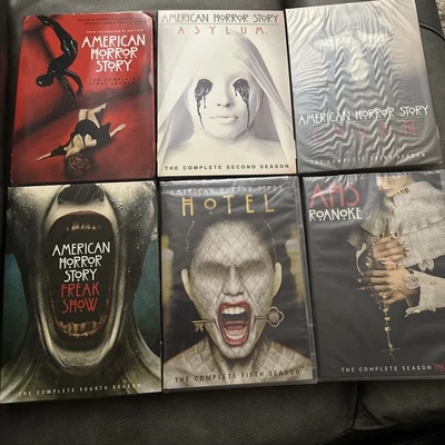 AMERICAN HORROR STORY DVD LOT Season 1, 2 Open,  Season 3,4,5 & 6 Brand New! - Image 1 of 2