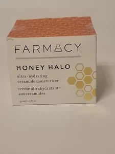FARMACY HONEY HALO ULTRA-HYDRATISIERENDE CERAMID FEUCHTIGKEITSCREME 1,7 flüssige Unzen/50 ml zerrissene Box - Bild 1 von 8