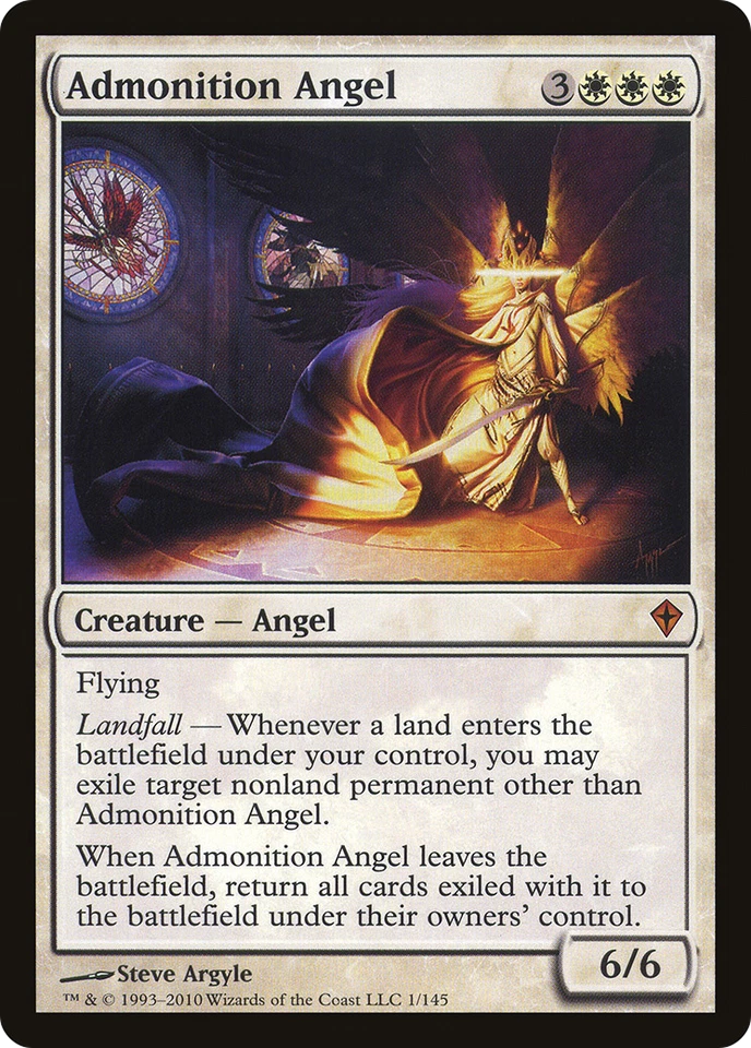 Admonition Angel #1 (MP) Worldwake WWK Magic MTG - Image 1 of 1