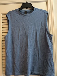 Lululemon Shirt Mens Small Blue Muscle Tank Top Athletic Gym Workout Sleeveless - Picture 1 of 4