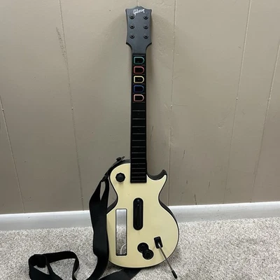 Nintendo Wii Guitar Hero Controller Wireless Gibson Les Paul RedOctane 95125.805 - Immagine 1 di 4