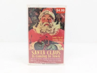 Santa Claus is Coming To Town Santa's 20 Favorite Songs Cassette Tape 1999 New - Image 1 of 4
