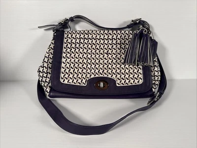 Bolsa de enlatado Coach Legacy púrpura/tiza. Foto 1 de 4